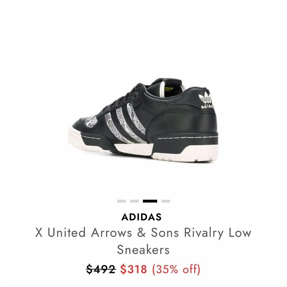 NEW ADIDAS X United Arrows & Sons Rivalry Low Sneakers Limited Edition 2018 - Picture 3 of 11